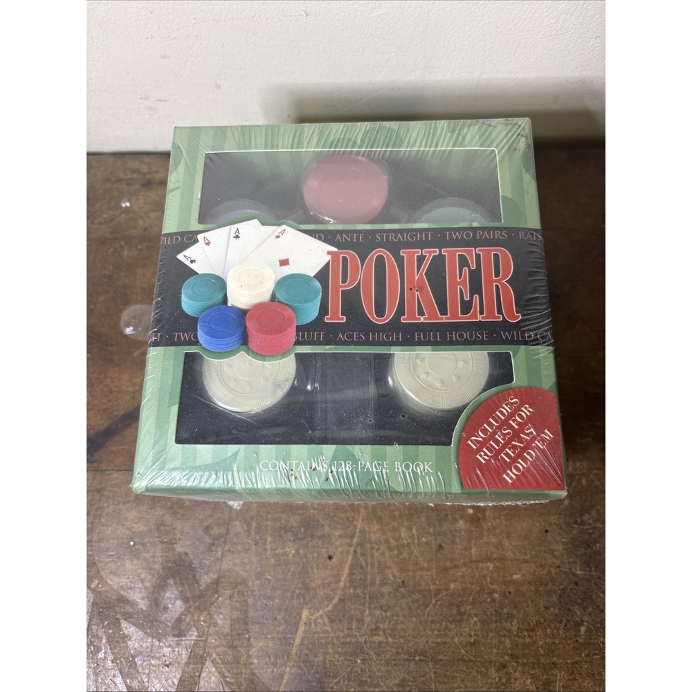 Top That! Beginner Poker Chip Game Set, NEW w/ Instruction Book Sealed!